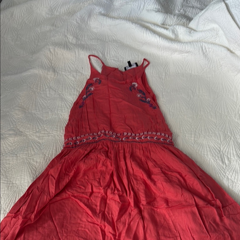 Lulu's Coral Mini Dress